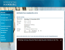 Tablet Screenshot of boersentag.de